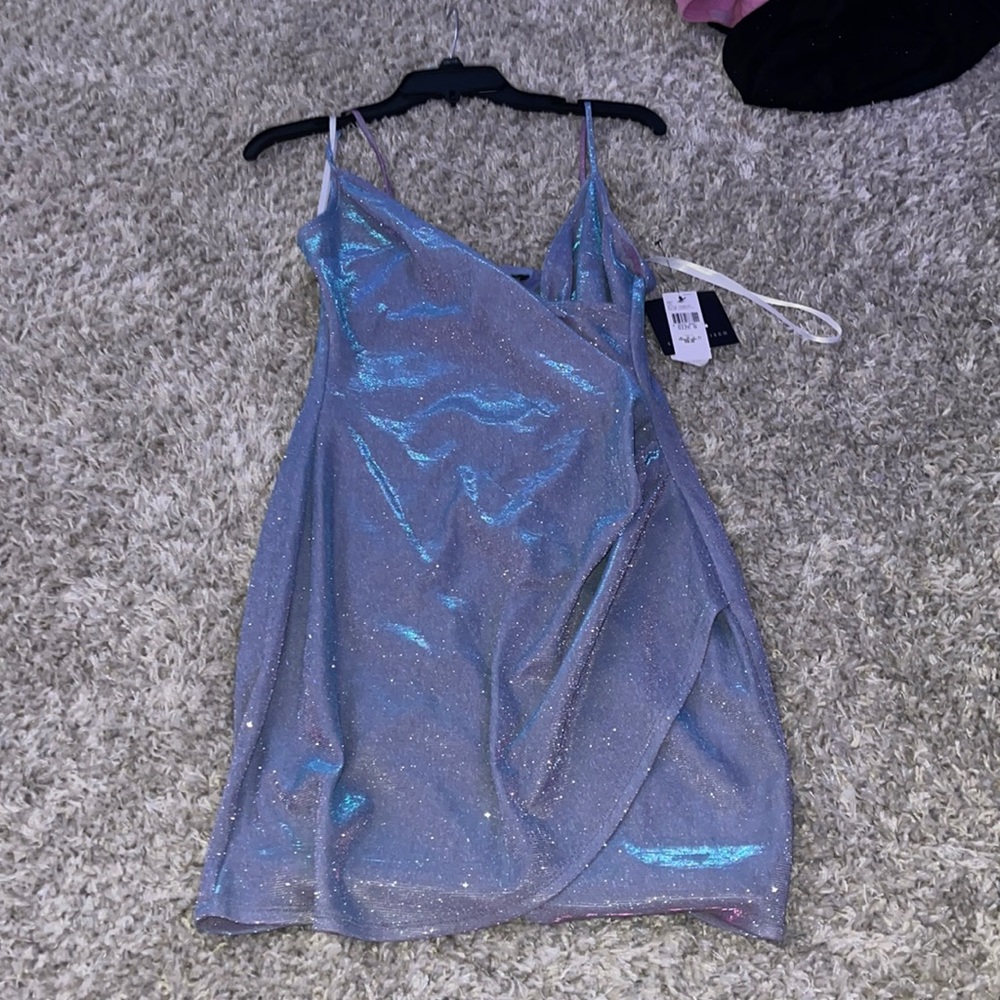 Sparkly Blue Homecoming Dress